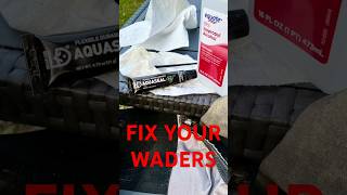 HOW TO FIX WADERS AQUASEAL [upl. by Vonnie]