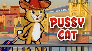 Pussy Cat Pussy Cat where have you been  Nursery Rhymes Songs With Lyrics  Kids Songs [upl. by Aisul441]