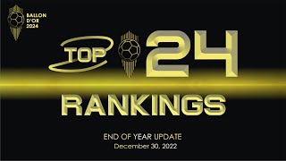 BALLON DOR 2024  TOP 24 RANKINGS [upl. by Benjamin]