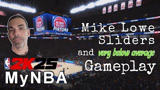 Pistons vs Knicks MyNBA 2K25 Mike Lowe Realism Sliders [upl. by Renmus146]