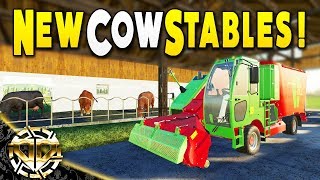 NEW COW STABLES  STARTING THE DAIRY FARM  Farming Simulator 19 Gameplay  EP 3 [upl. by Neenaej462]