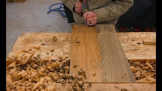 Hand Tools Only Making A Cutting Board Using Reclaimed Cypress [upl. by Entroc446]