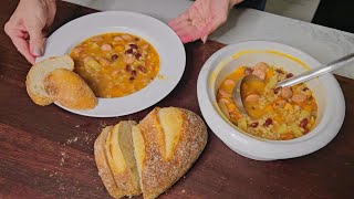 Barley Stew with sausage kransky [upl. by Nosredna]