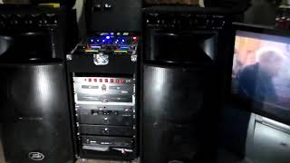 Eminence 15 inch Beta woofers powered by Behringer power Amp [upl. by Lesab]