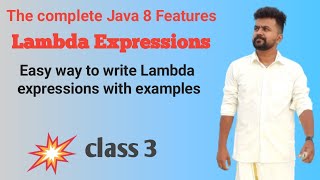 Java 8 features  class 3Examples of writing a java code without Lambda and with Lambda expressions [upl. by Sigsmond307]