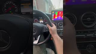 Benz c class 2017 radio apple CarPlay 12 inch automobile carlife autotrends carlite [upl. by Hicks367]