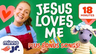 JESUS Loves Me 💕 PLUS 4 More Kids Christian Songs 🌼 Gods Greenhouse 🌼 [upl. by Ruhtra136]