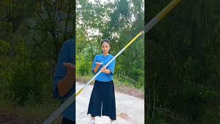 Kungfu china master 27Hướng dẫn múa gậy 霞光腊月kungfu wing chun [upl. by Noman]