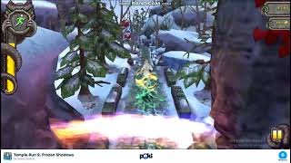 Playing TEMPLE RUN 2 FROZEN SHADOWS on Poki2692024 [upl. by Chantalle]