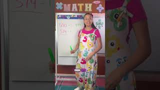 Subtracting across zeros mathlessons subtraction elementarymath [upl. by Cordey604]