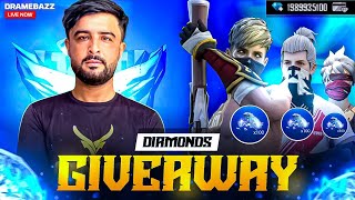 Free Fire Live Diamonds Giveaway  Participate amp Win Instantly [upl. by Nnaecarg420]