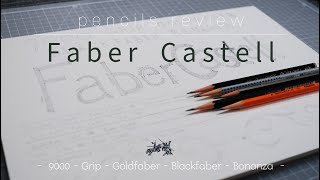 Faber Castell Pencils Comparison  9000 Grip Goldfaber Blackfaber Bonanza [upl. by Delsman994]