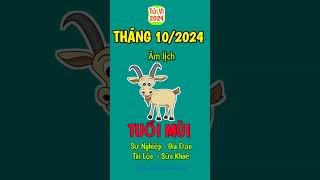 Tử Vi Tháng 102024 Âm Lịch của TUỔI MÙI  Tháng Ất Hợi [upl. by Alverta]