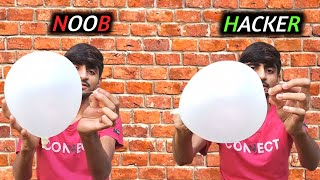 NOOB VS HACKER BALLOON COMPETITION 😱 ll [upl. by Terrell714]