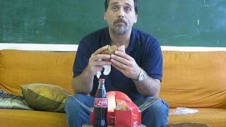 Lior Ashkenazi eating an Agadir burger ליאור אשכנזי [upl. by Thorpe]