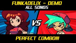 FNF with lyrics  FUNKADELIX Demo  All Songs  Perfect Combo [upl. by Kassab]