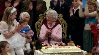 Americas oldest teacher still thriving as she turns 100 [upl. by Carrelli598]