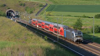 Railpool Vectrons mit Dosto bei UntersiemauBirkach [upl. by Nnylharas816]