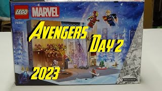 LEGO MARVEL AVENGERS 2023 ADVENT CALENDAR DAY 2 [upl. by Kahler]