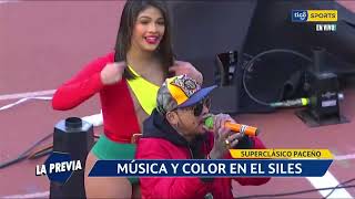 Así se presentó Bonny Lovy 🐰 en esta previa del Superclásico paceño Música y color en el Siles [upl. by Trebmer800]