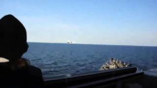 US Navy ship encounters aggressive Russian aircraft in Baltic Sea [upl. by Piscatelli]