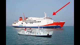 NAIK KAPAL FERRY BESAR amp MEWAH DARI BAKAUHENI LAMPUNG KE MERAK [upl. by Hajidak]