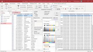 How to Change Datasheet Formatting in MS Access  Office 365 [upl. by Namqul950]