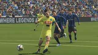 Atalanta vs Napoli  Serie A 21°Giornanta  PES 2018 1080p60fps [upl. by Germana64]