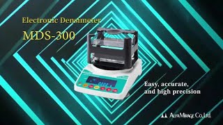 Electronic Densimeter MDS300  Density Specific gravity Archimedes’ principle Hydrostatic method [upl. by Colvert148]