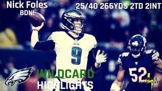 Nick Foles Wild Card Highlights  BDN 01062019 [upl. by Kramnhoj43]