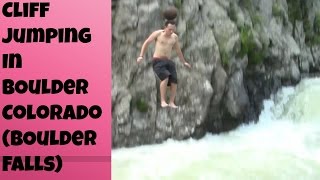 Cliff Jumping In Boulder Colorado Boulder Falls [upl. by Faires]