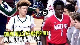 Chino Hills vs Bol Bol amp Mater Dei Overtime Thriller amp WILD ENDING In Front of 10250 People [upl. by Cornelie557]