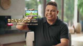 Ronaldo Ronaldinho amp Agüero react to Haaland in Clash of Clans  Official Teaser video [upl. by Tinya]