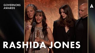 Rashida Jones Accepts an Honorary Oscar For Quincy Jones  15th Governors Awards Presented By ROLEX [upl. by Thurlough]