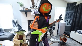 Unboxing Pumpkin Rocker Billy Servo Animatronic from target halloween2024 animatronics 🎃💀 [upl. by Lehte]