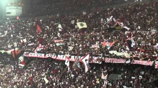 Milan Cagliari 41 Curva Sud Milano TUTTO LO STADIO CANTA LA CANZONE DI LBATTISTI IN HQ [upl. by Aihsein]