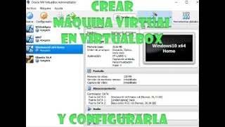 Como instalar windows 10 en VirtualBox [upl. by Ainivad]