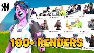 Best Fortnite Render Pack  Fortnite GFX Pack  100 Renders [upl. by Udelle]