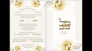 Livestream of the wedding of Aharon Kraus and Chani Goldblum in Modiin Illit [upl. by Kerwinn406]