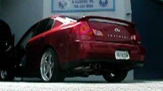 2003 G35 Sedan Custom Exhaust [upl. by Sassan]