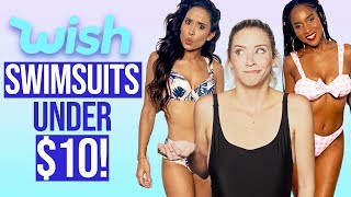 Trying Cheap Swimsuits from Wish  Under 10 [upl. by Lorry]