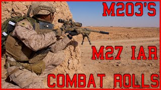 M203 Range  M27 IAR  Combat Rolls  USMC [upl. by Eserehc]