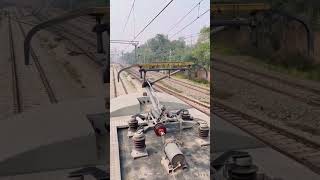 train Pantograph indianrailways locomotive railways rail locopilot shortvideo shortsfeed [upl. by Stets5]