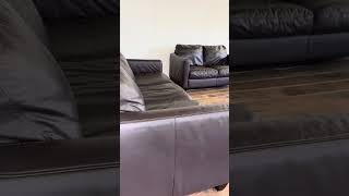 Natuzzi Leather Couch and Loveseat  Used Sectional Sofas for Sale Delaware [upl. by Adlecirg]