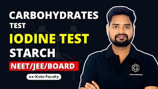 Iodine test for Carbohydrates  Starch test  Biomolecules  IITJEE  NEET  BOARDS [upl. by Ulita]