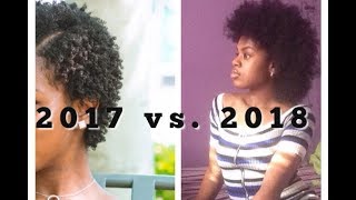 MY 1 YEAR NATURAL HAIR JOURNEY  Previous Years of Struggle [upl. by Novikoff]