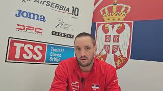 Viktor Troicki selektor AIR Serbia Dejvis kup reprezentacije Srbije [upl. by Charla]