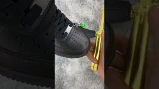 Nike Air Force 1 Black Real vs Fake differenceHave you noticed this before [upl. by Nanny827]