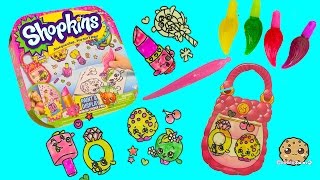 Make Your Own Shopkins Stickers with Gel Paints  Paint amp Display Kit  Cookieswirlc [upl. by Tonina272]