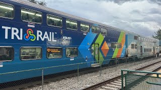 Five Evening TriRail Trains at Deerfield Beach [upl. by Rebba440]